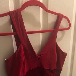 Karen millen red fitted dress